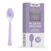 Festive Green Premium Plastic Spoons, 20ct