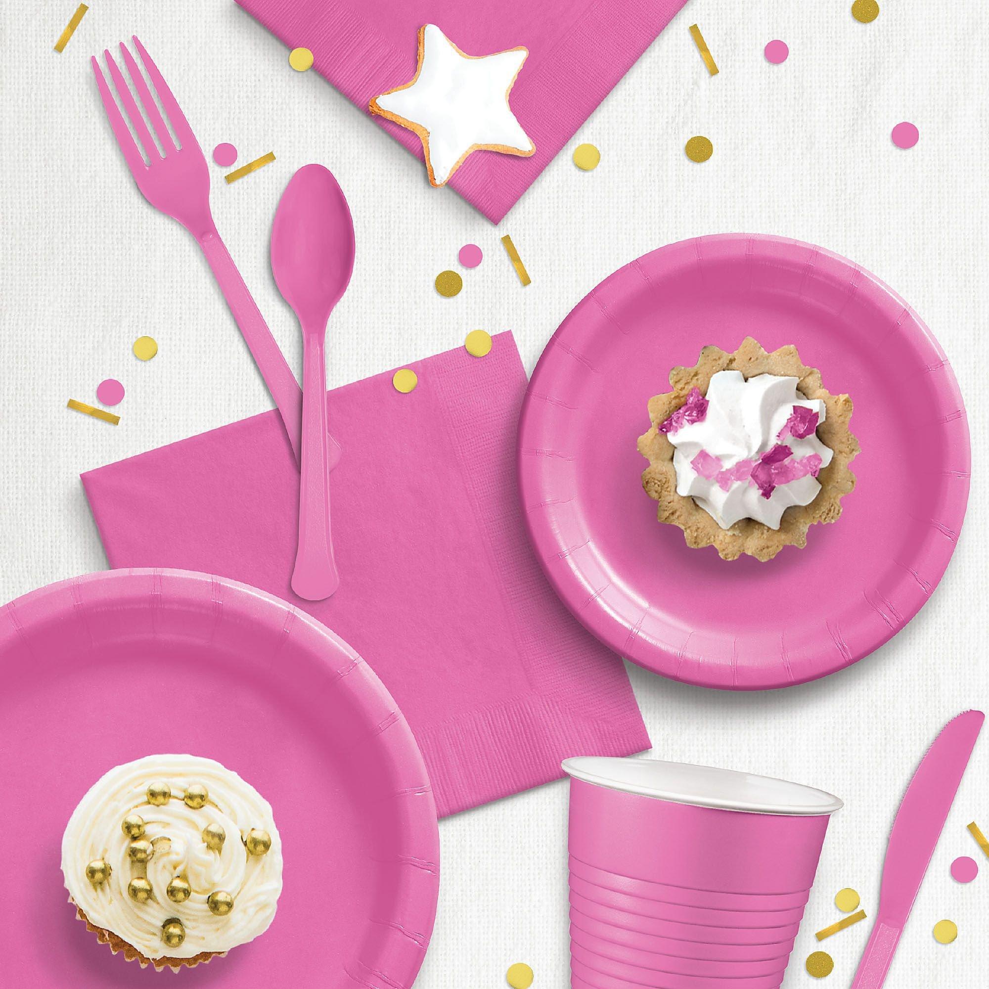 Hen & Rooster 7-Piece Pink Kitchen Cutlery Set