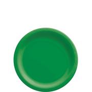 Festive Green Extra Sturdy Paper Dessert Plates, 6.75in, 50ct