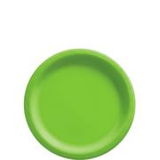 Festive Green Extra Sturdy Paper Dessert Plates, 6.75in, 50ct