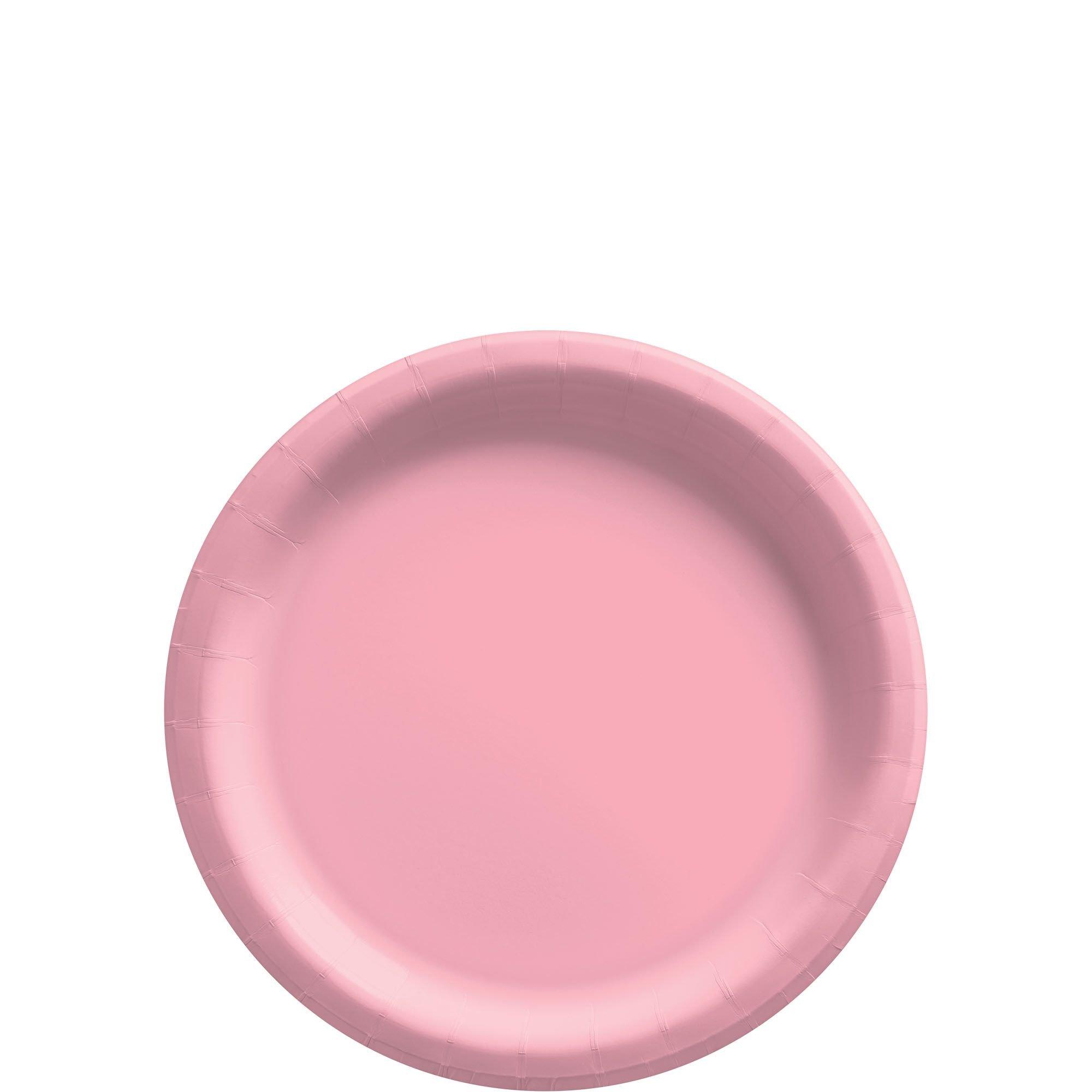Sparksettings Pink Disposable Paper Dessert Plates 6 3/4 Inches