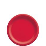 Red Extra Sturdy Paper Dessert Plates, 6.75in, 20ct