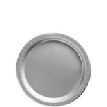 Silver Extra Sturdy Paper Dessert Plates, 6.75in, 50ct