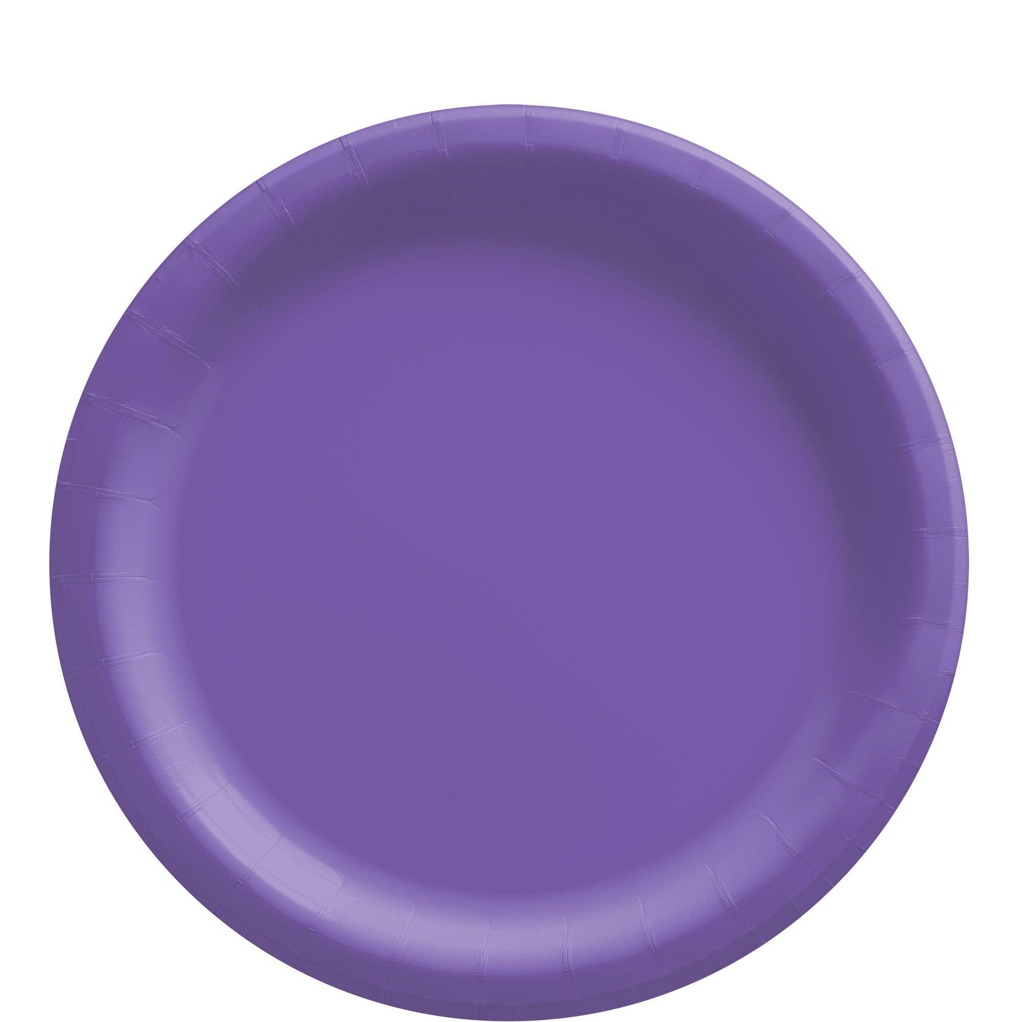 Extra Sturdy Paper Lunch Plates, 8.5in