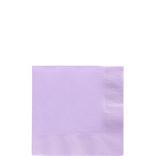 Lavender Paper Beverage Napkins, 5in, 40ct