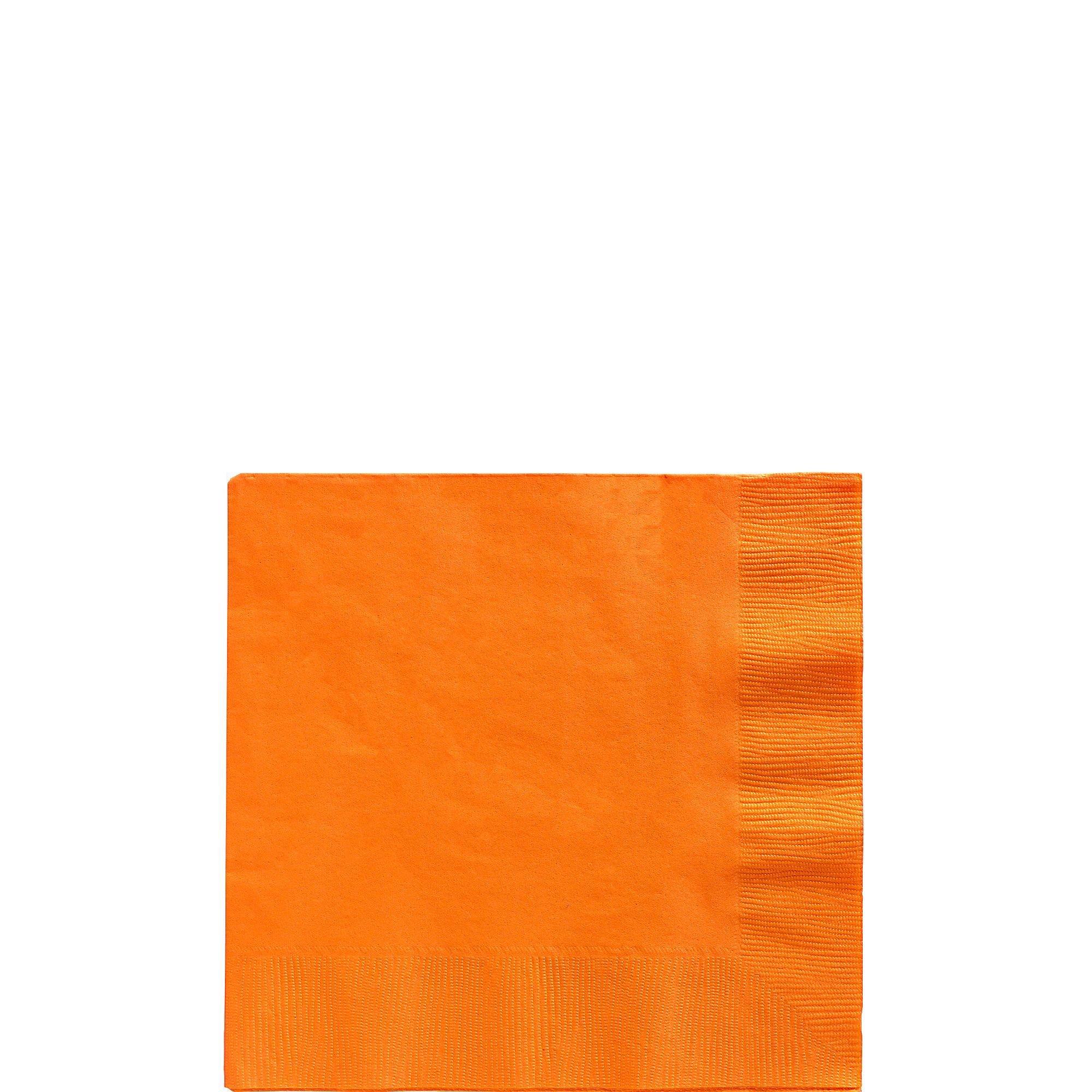 Orange Beverage Napkins (125 Pack)