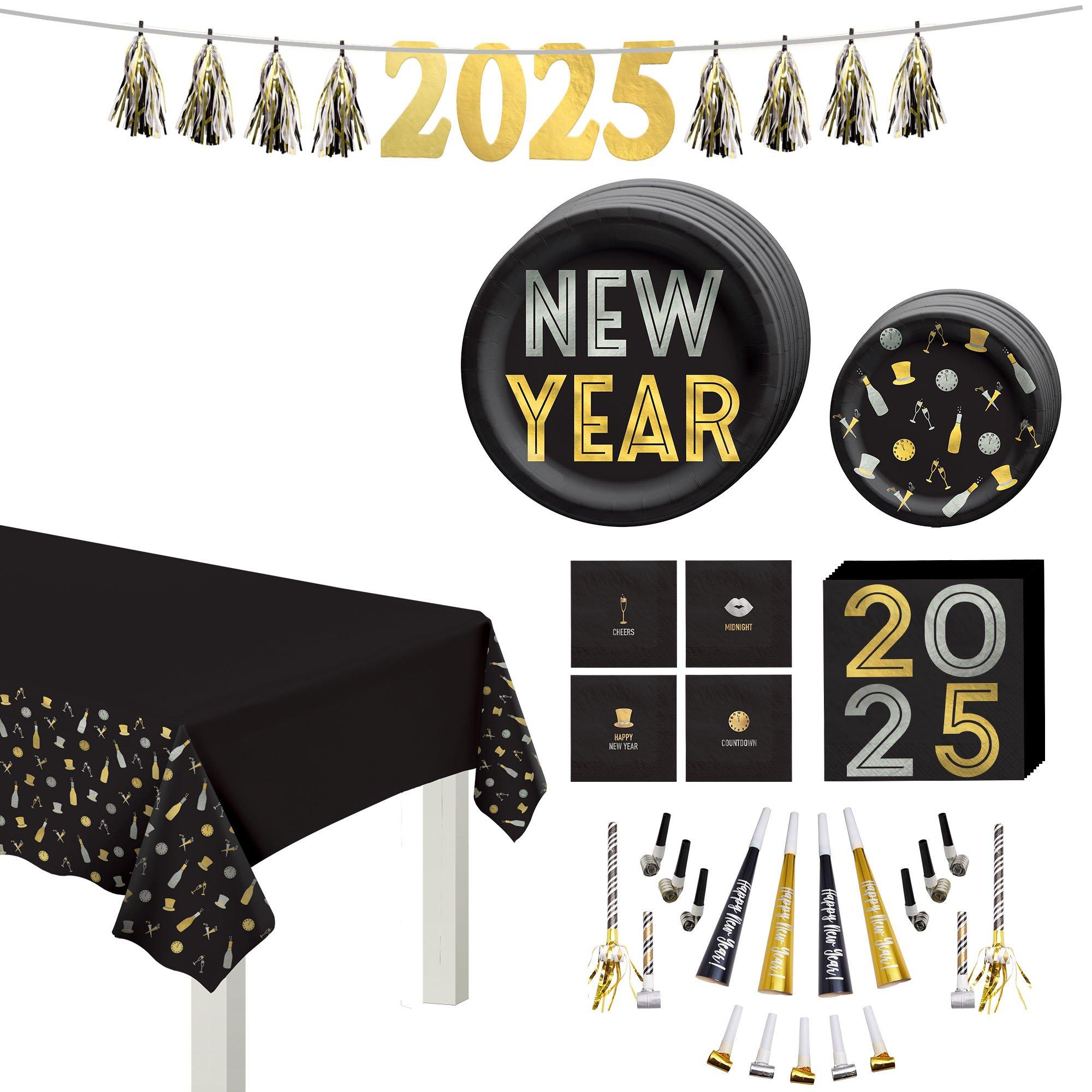 Bubbly This Way New Year's Eve Tableware Kit