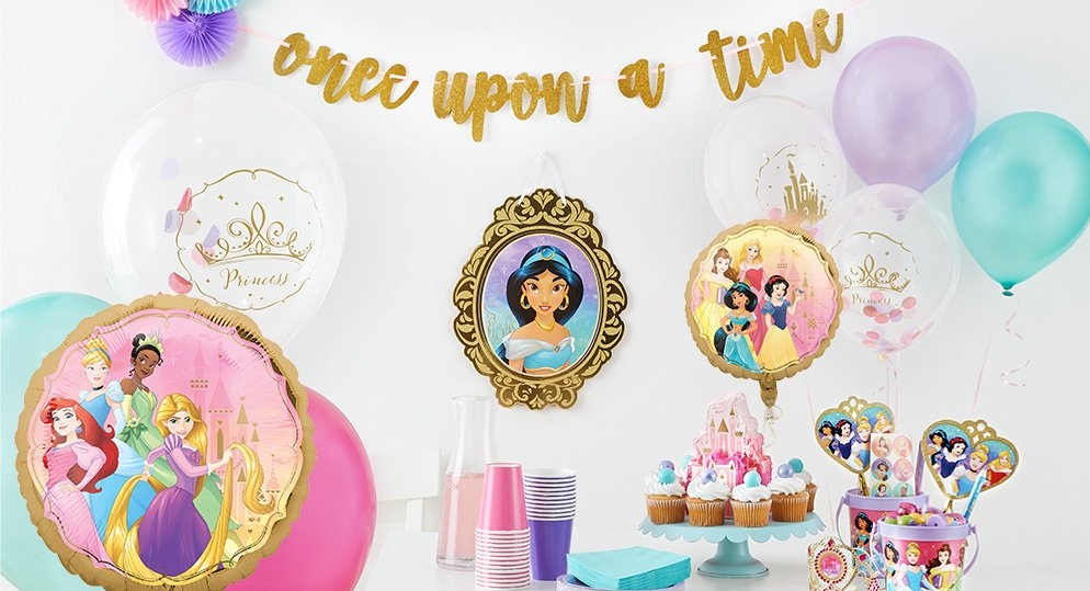 Princess Glitter Design Birthday Party Supplies Cinderella Stickers x 5 