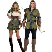 Adult Lady Robin Hood & Prince of Thieves Robin Hood Couples Costumes