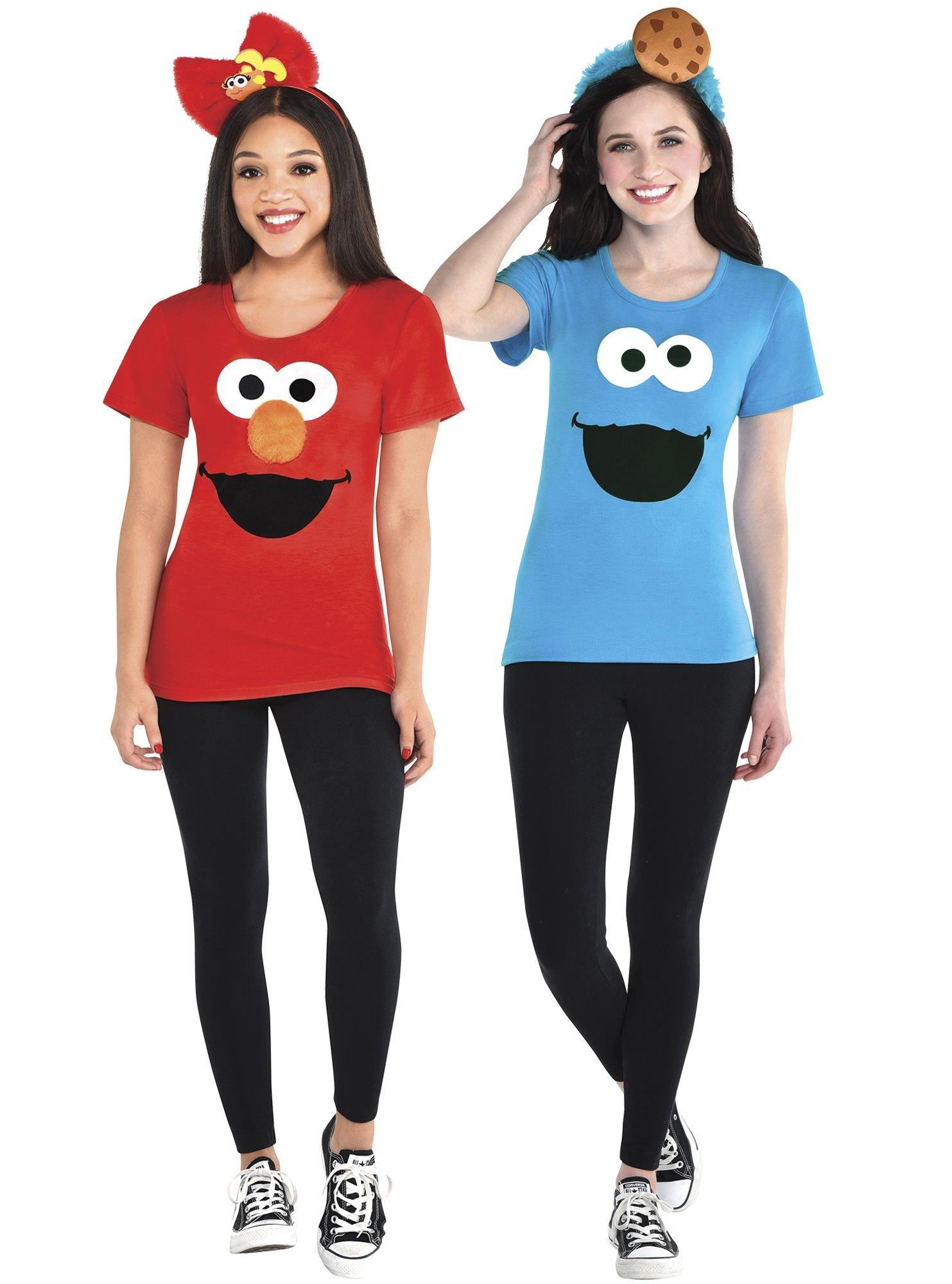 Adult Elmo & Cookie Monster Costume Accessory Kits - Sesame Street ...