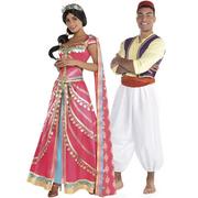 Adult Royal Jasmine & Aladdin Couples Costumes