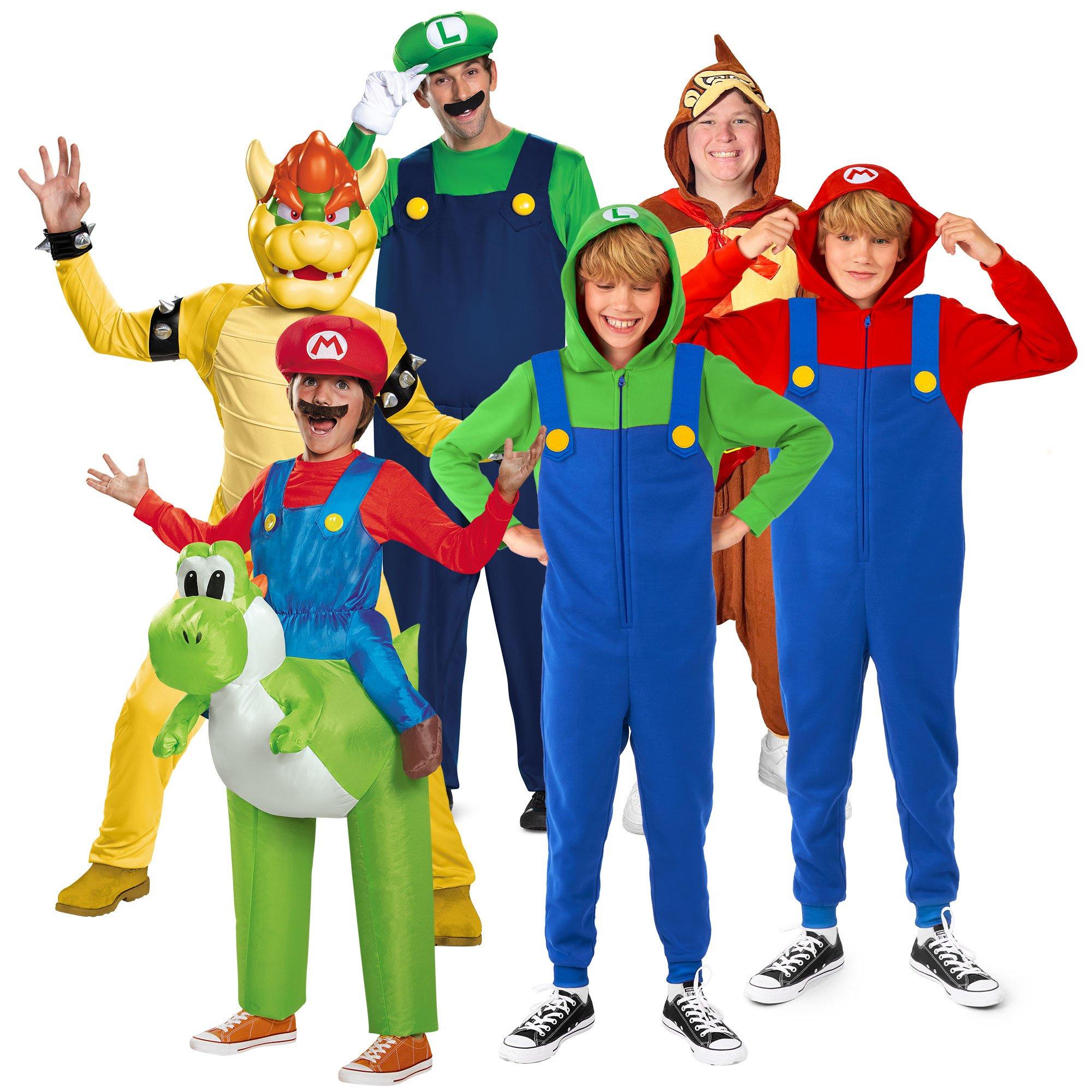 Nintendo Super Mario Brothers Men's Mario Deluxe Costume