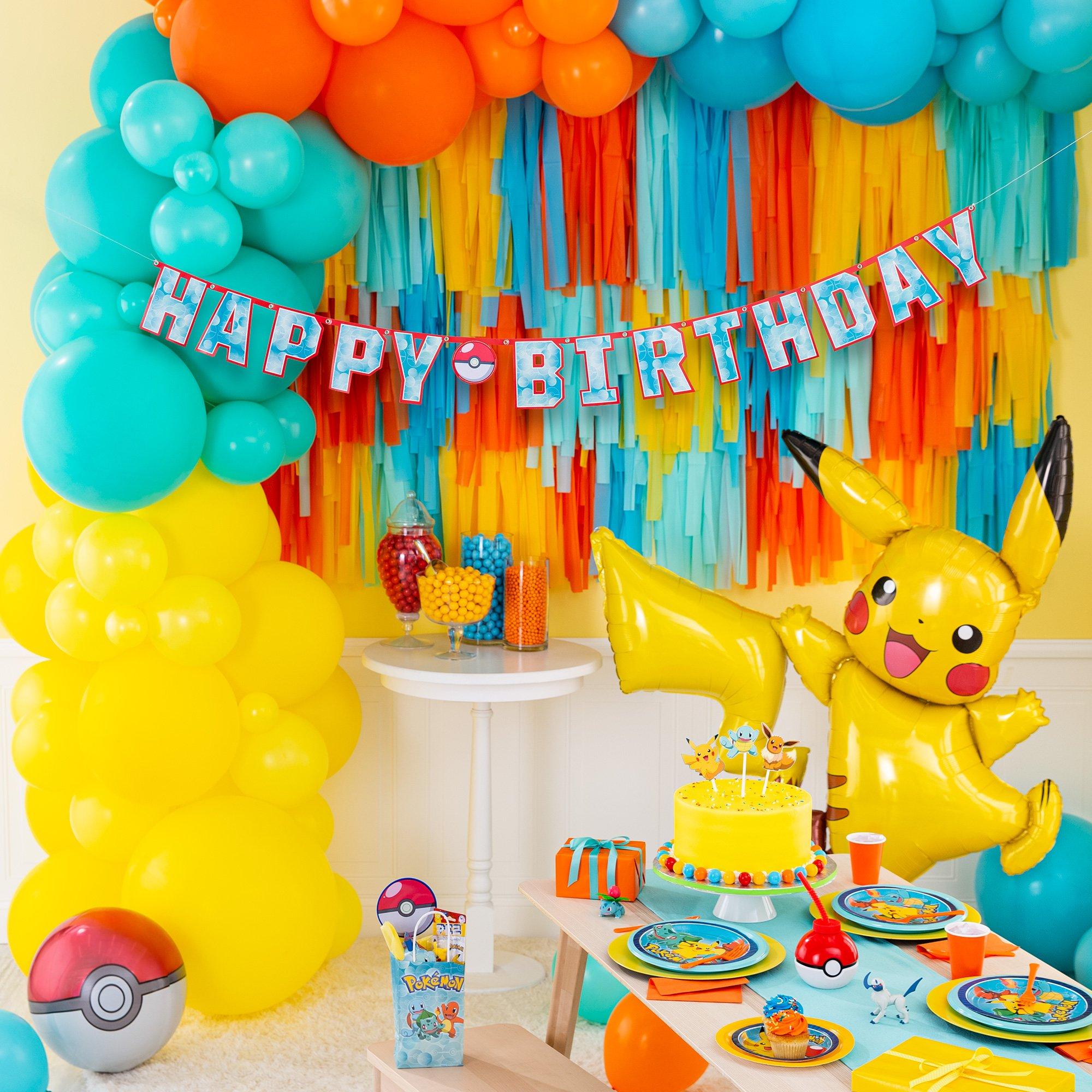 Pokemon Pikachu Party Supplies Tableware Decorations & Balloons
