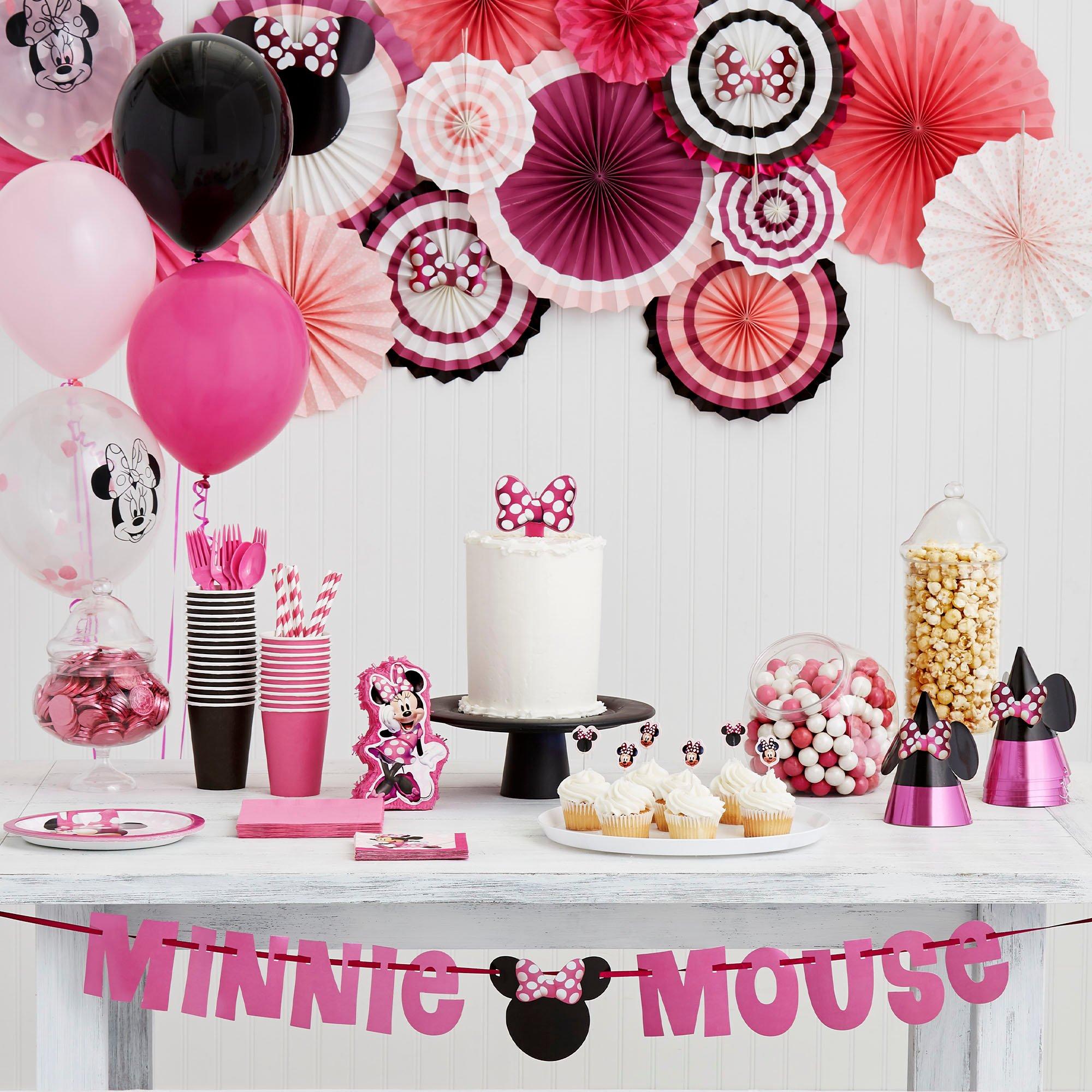 diadema para Fiesta Minnie Mouse  Minnie mouse party, Minnie mouse  birthday party, Minnie mouse party supplies