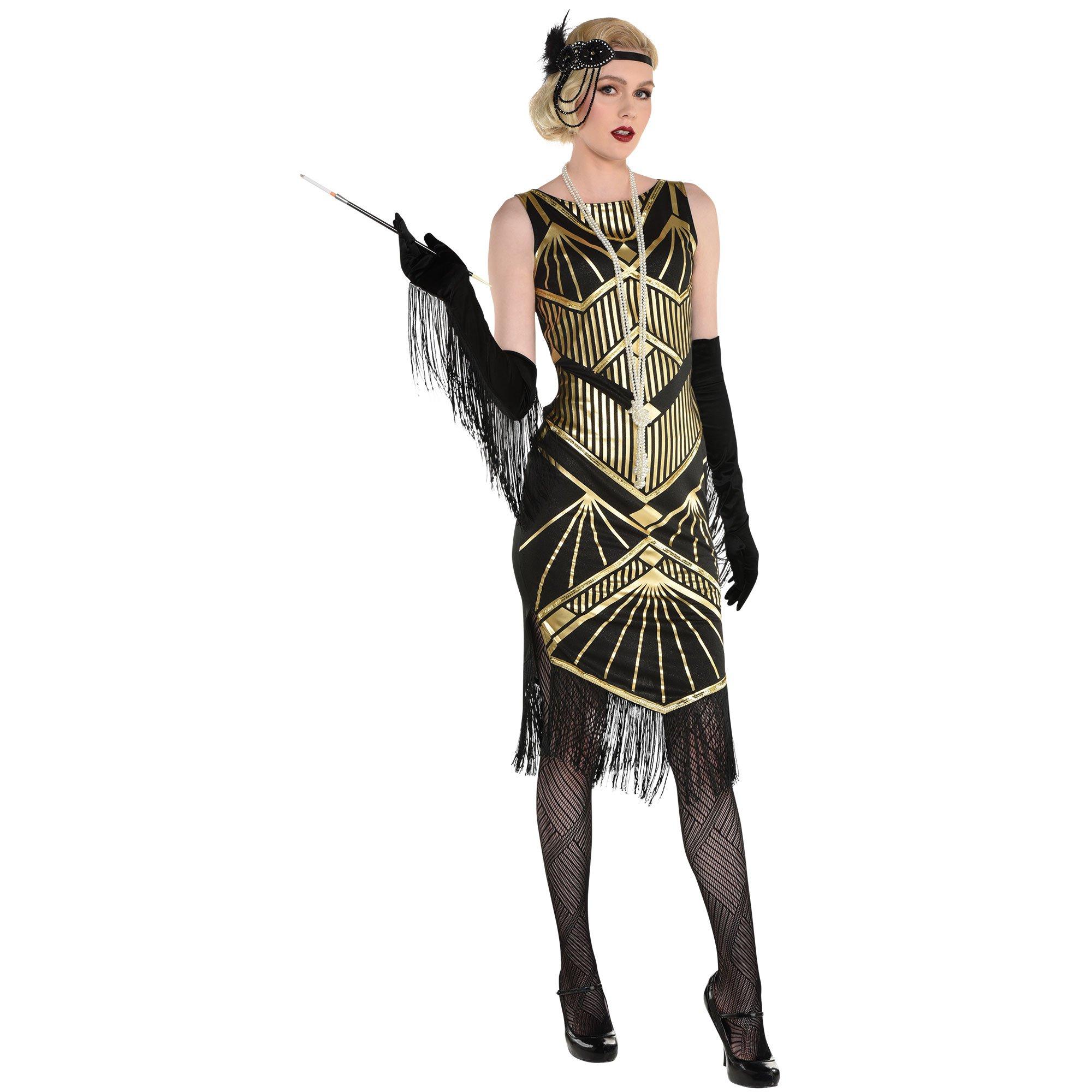 1920s Roaring 20s Charleston Gangster Flapper Gatsby Fancy Dress Costume  Outfit