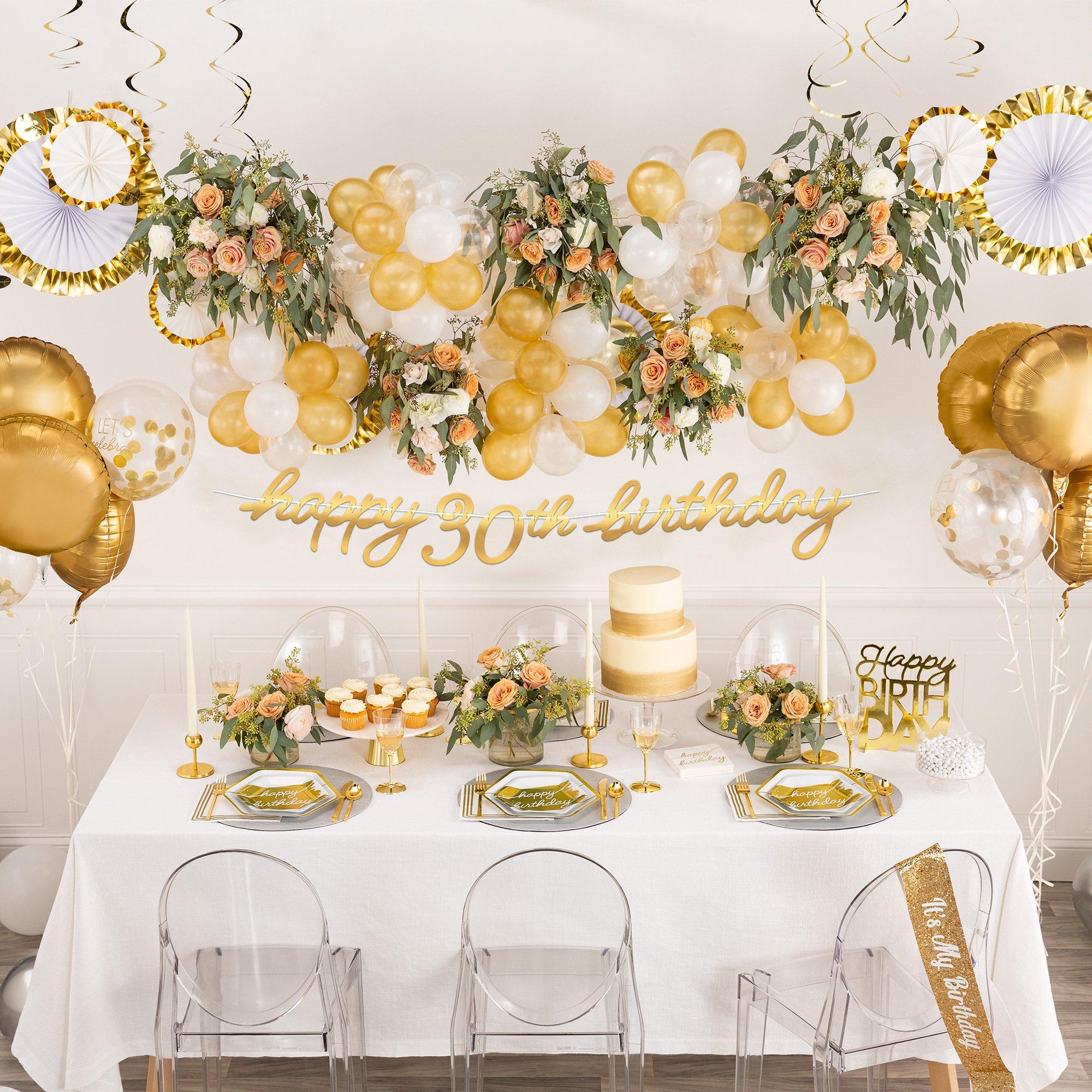 Shop the Collection: Golden Age 30th Birthday Party | Party City