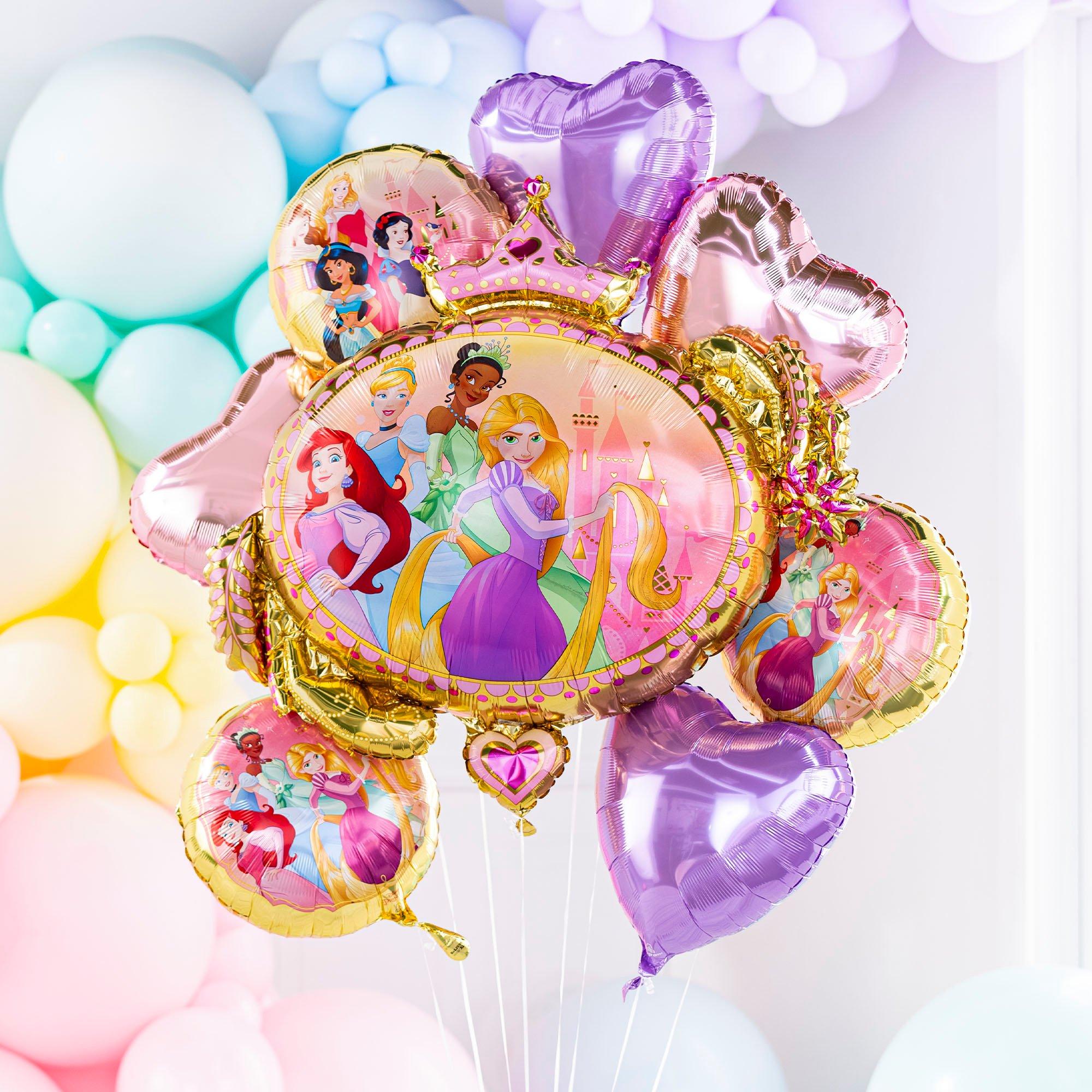 Large Pink Princess Theme Decoration Birthday Balloon Bouquet Girl
