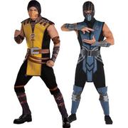 Adult Scorpion & Sub-Zero Couples Costumes - Mortal Kombat
