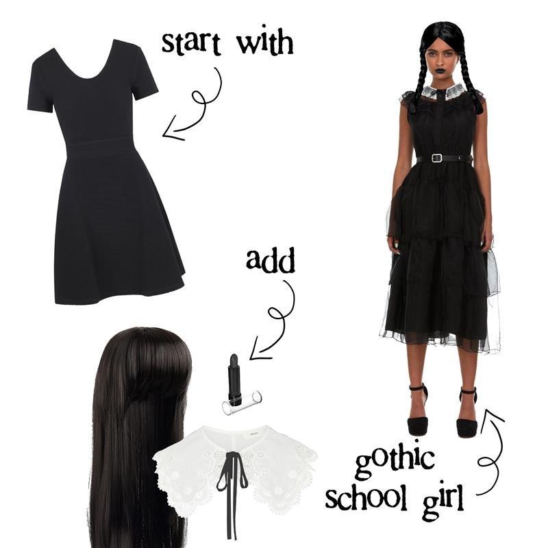 DIY Gothic Schoolgirl Costume Party City