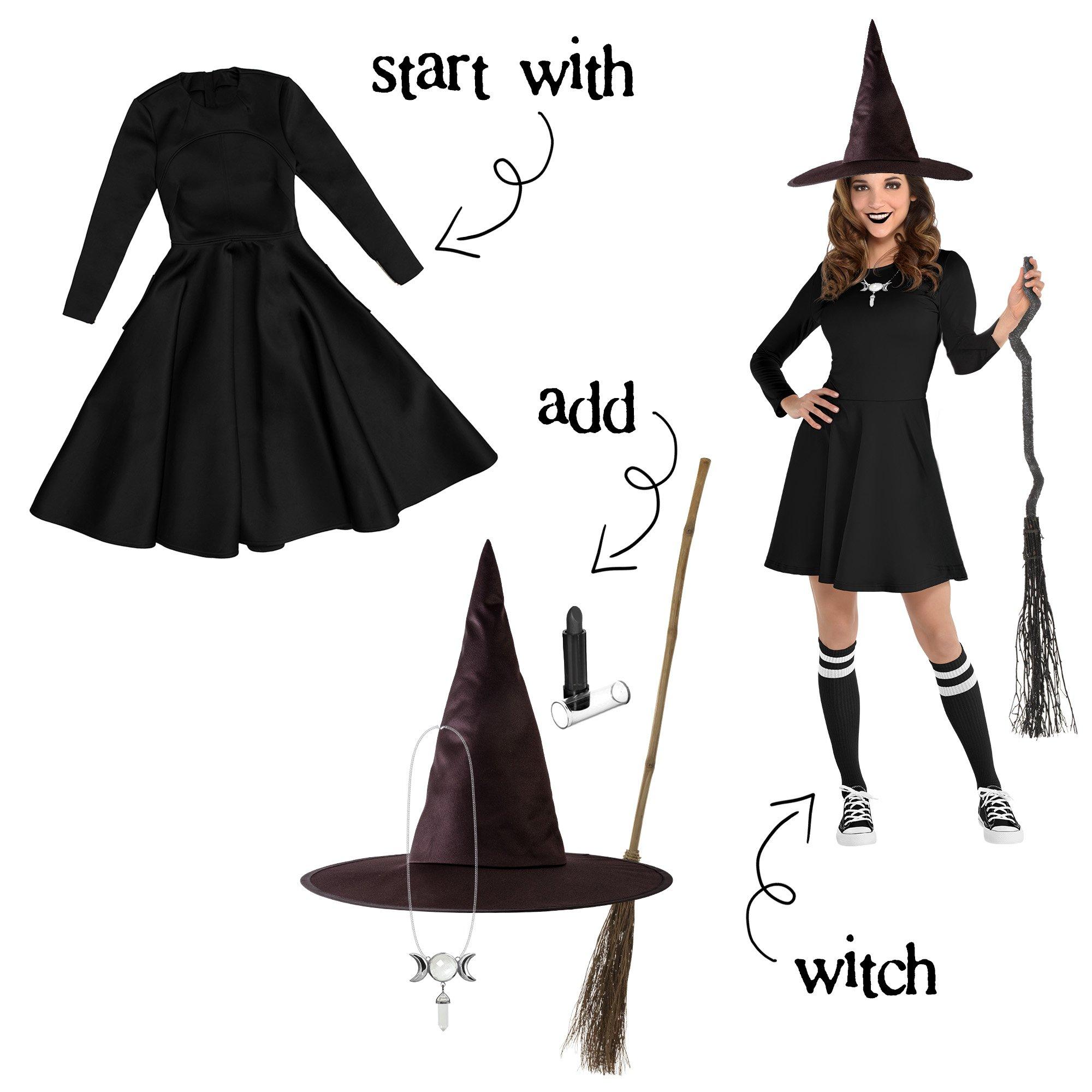 Role Playing Witch Clothes DIY Carnival Costume Halloween Costume Party