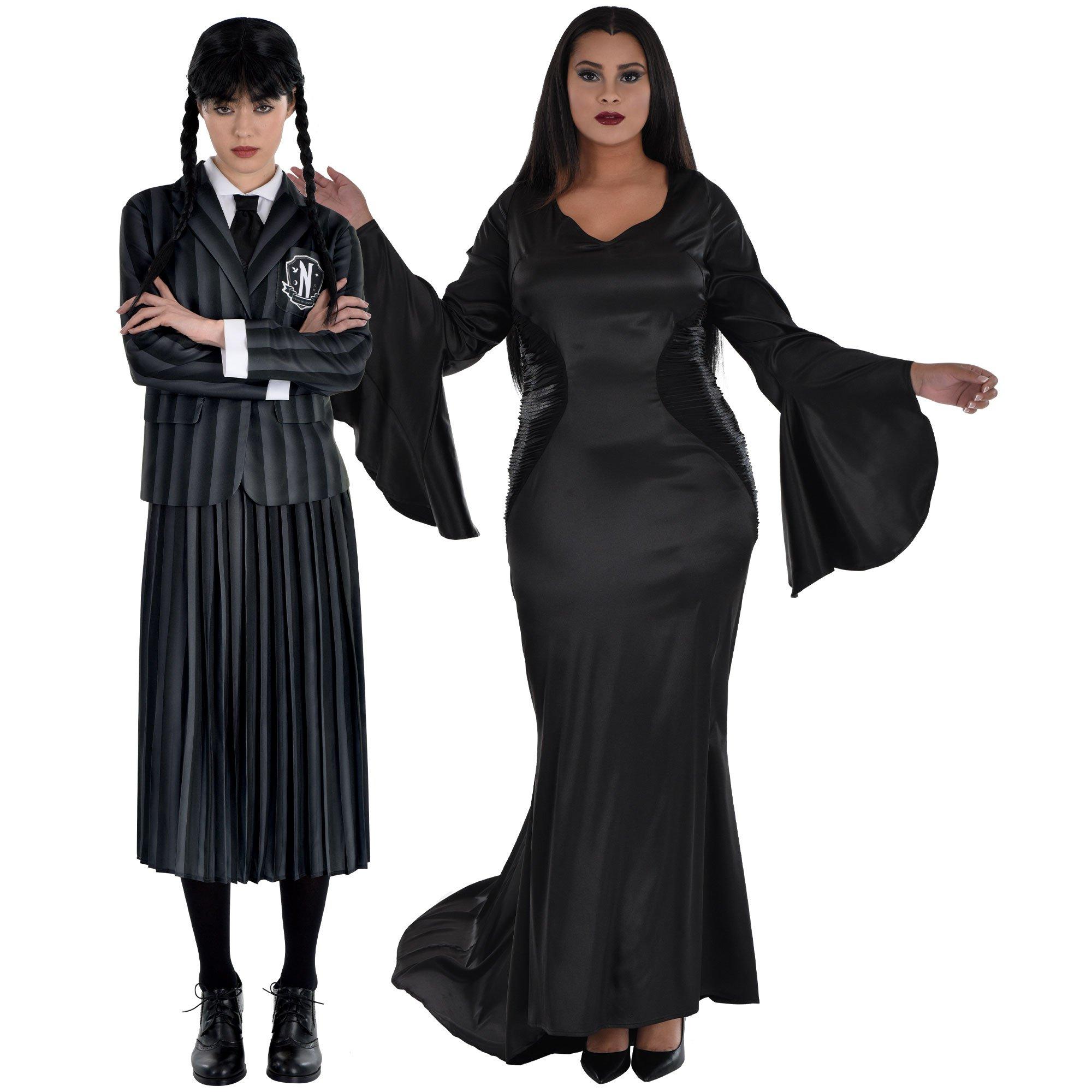 Wednesday & Morticia Addams Family Costumes