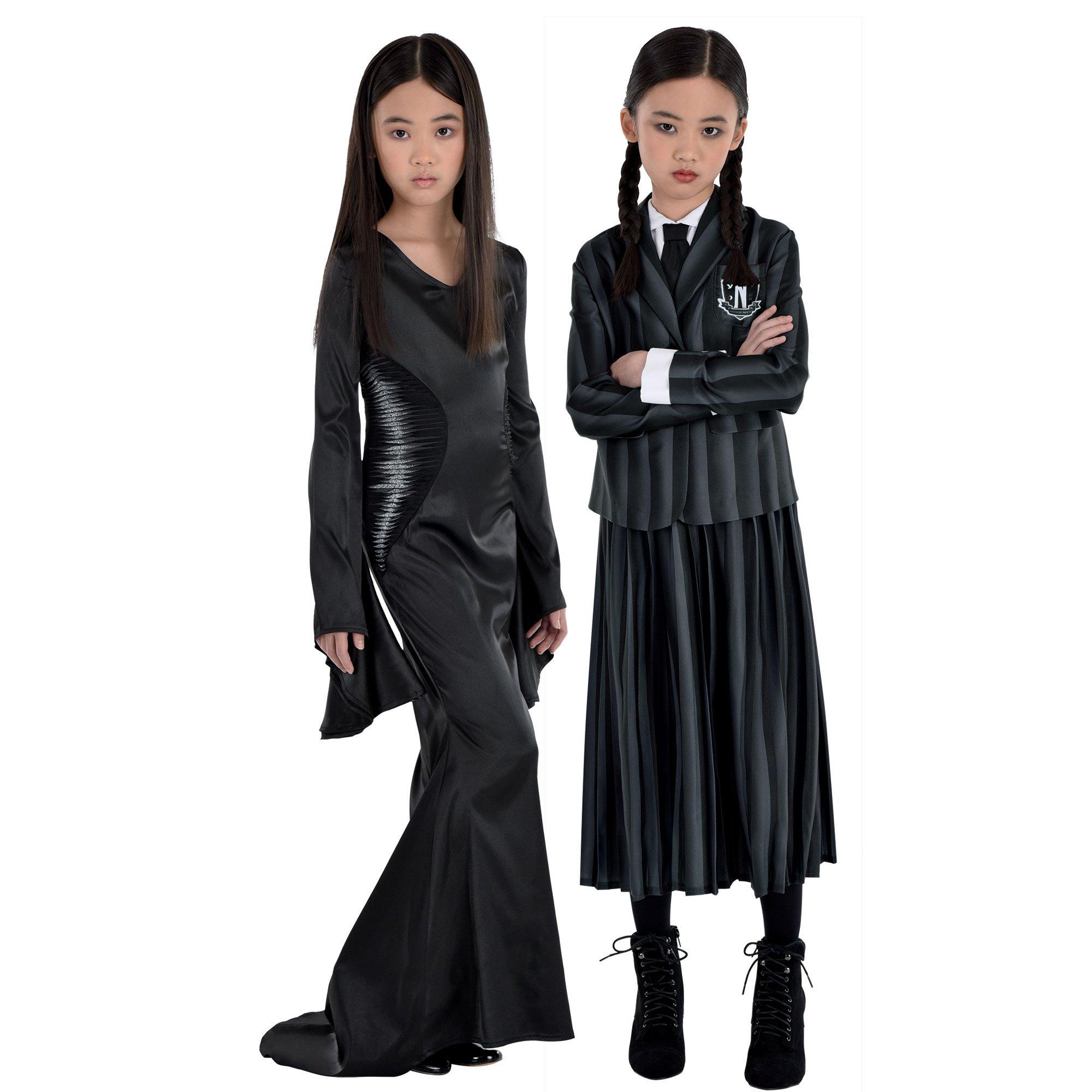 Wednesday & Morticia Addams Family Costumes