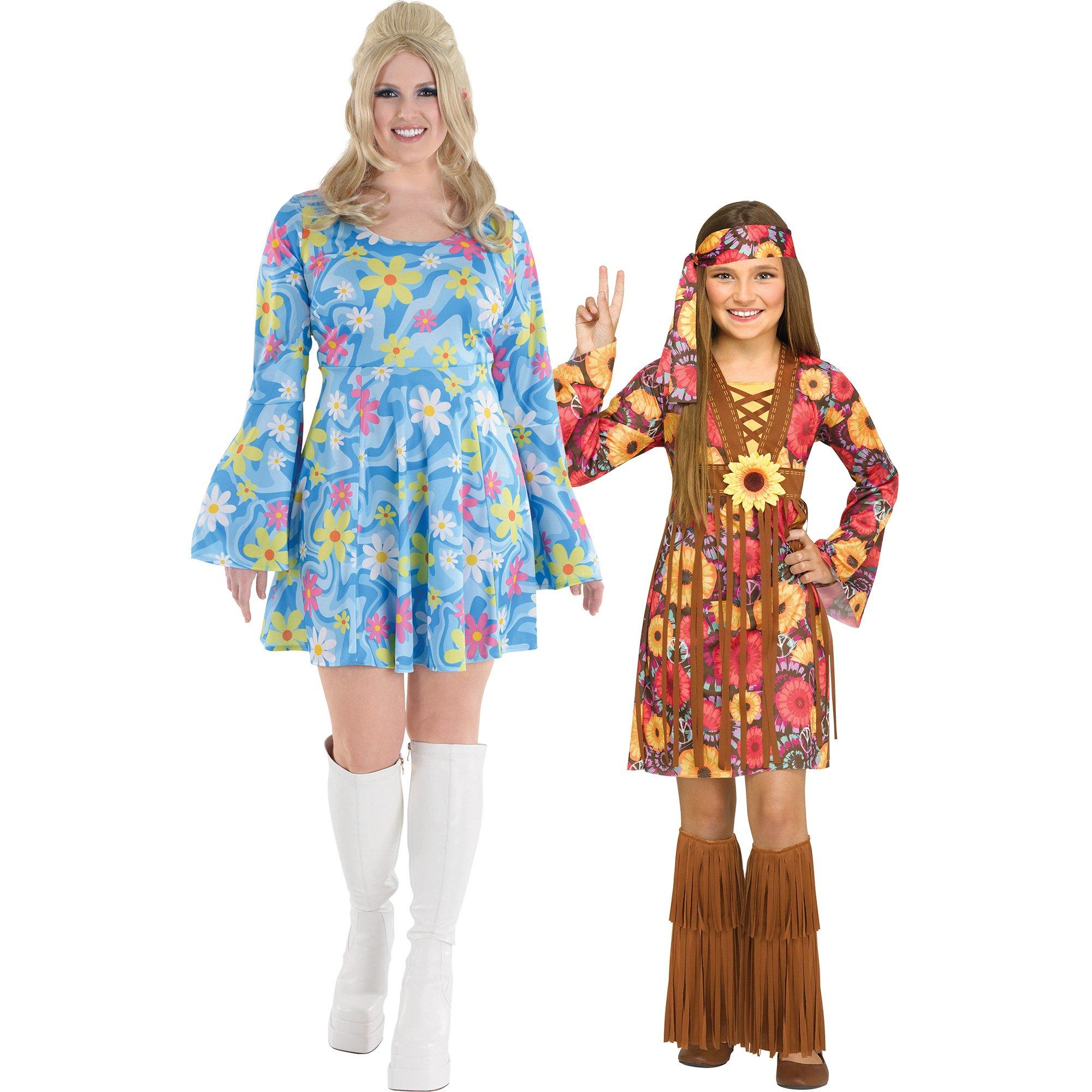 Hippie Mommy & Me Family Costumes