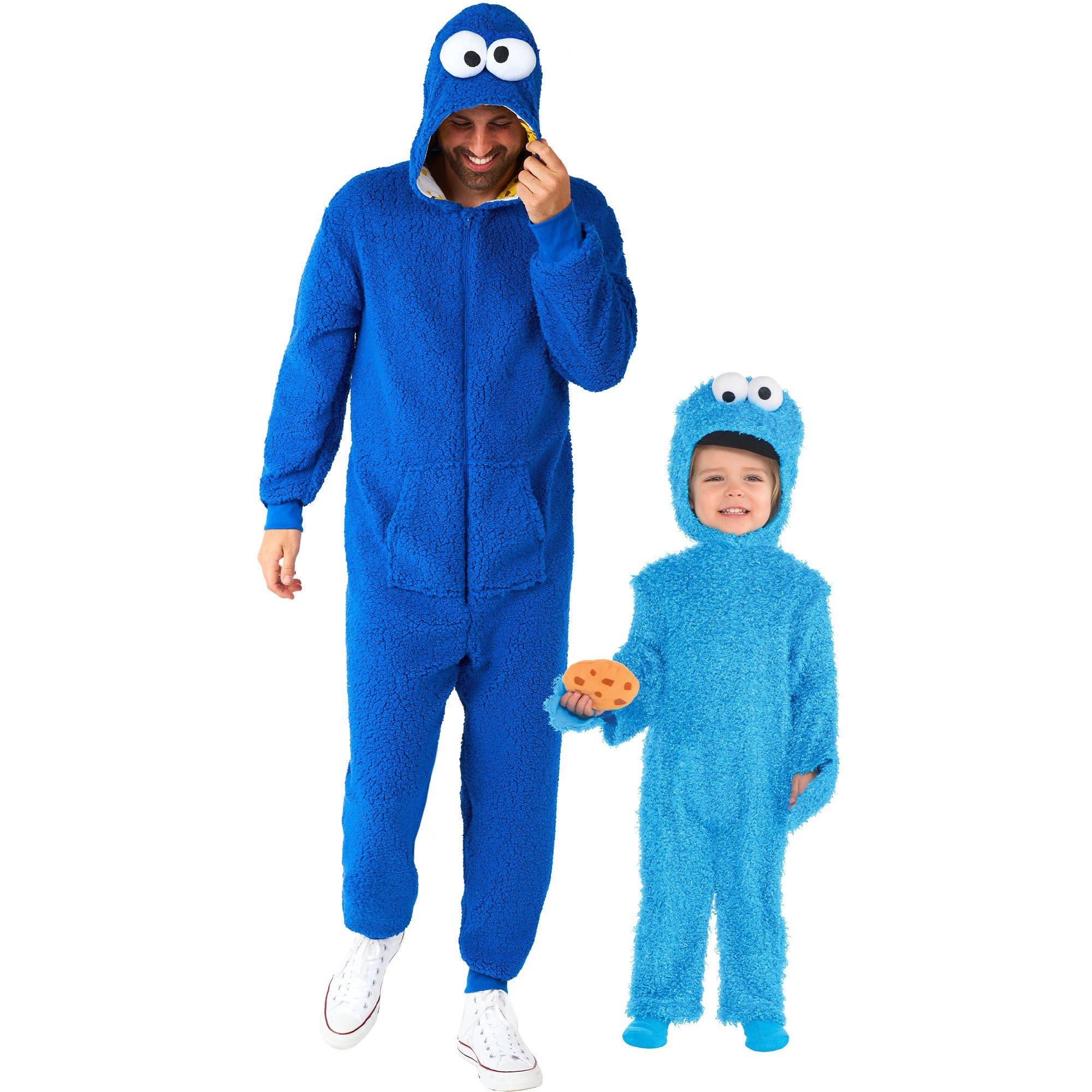 Cookie Monster Mommy & Me Family Costumes - Sesame Street