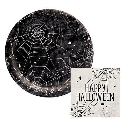 Spiderweb Night Halloween Tableware Theme