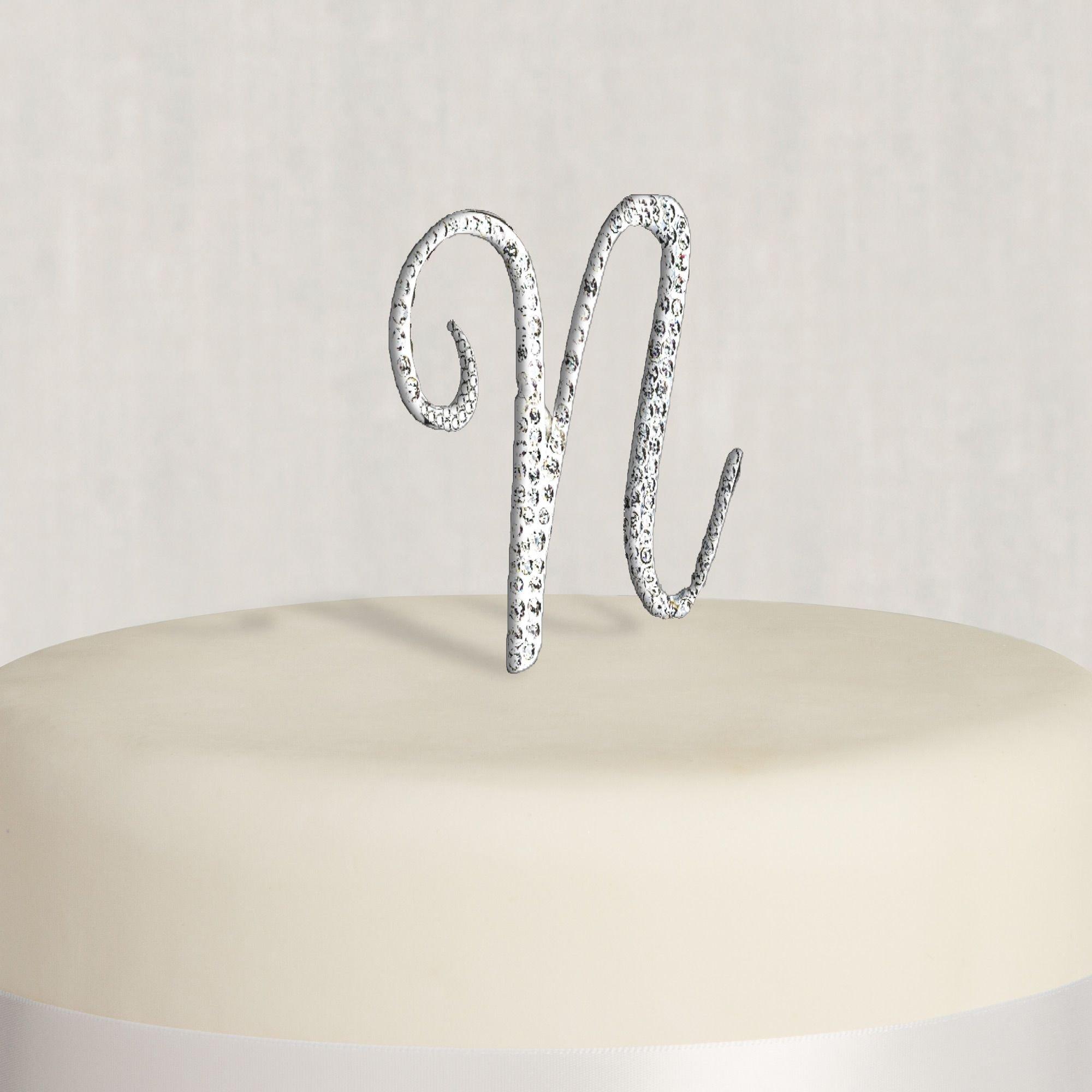 Cake Topper for Wedding, Initial Letters Cake Topper, Custom Cake