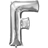 34in Silver Letter Balloon (F)
