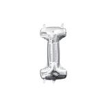 13in Air-Filled Silver Letter Balloon (I)