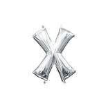 13in Air-Filled Silver Letter Balloon (X)