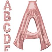 34in Rose Gold Letter A-Z Balloons