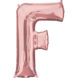 34in Rose Gold Letter Balloon (F)