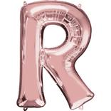 34in Rose Gold Letter Balloon (R)