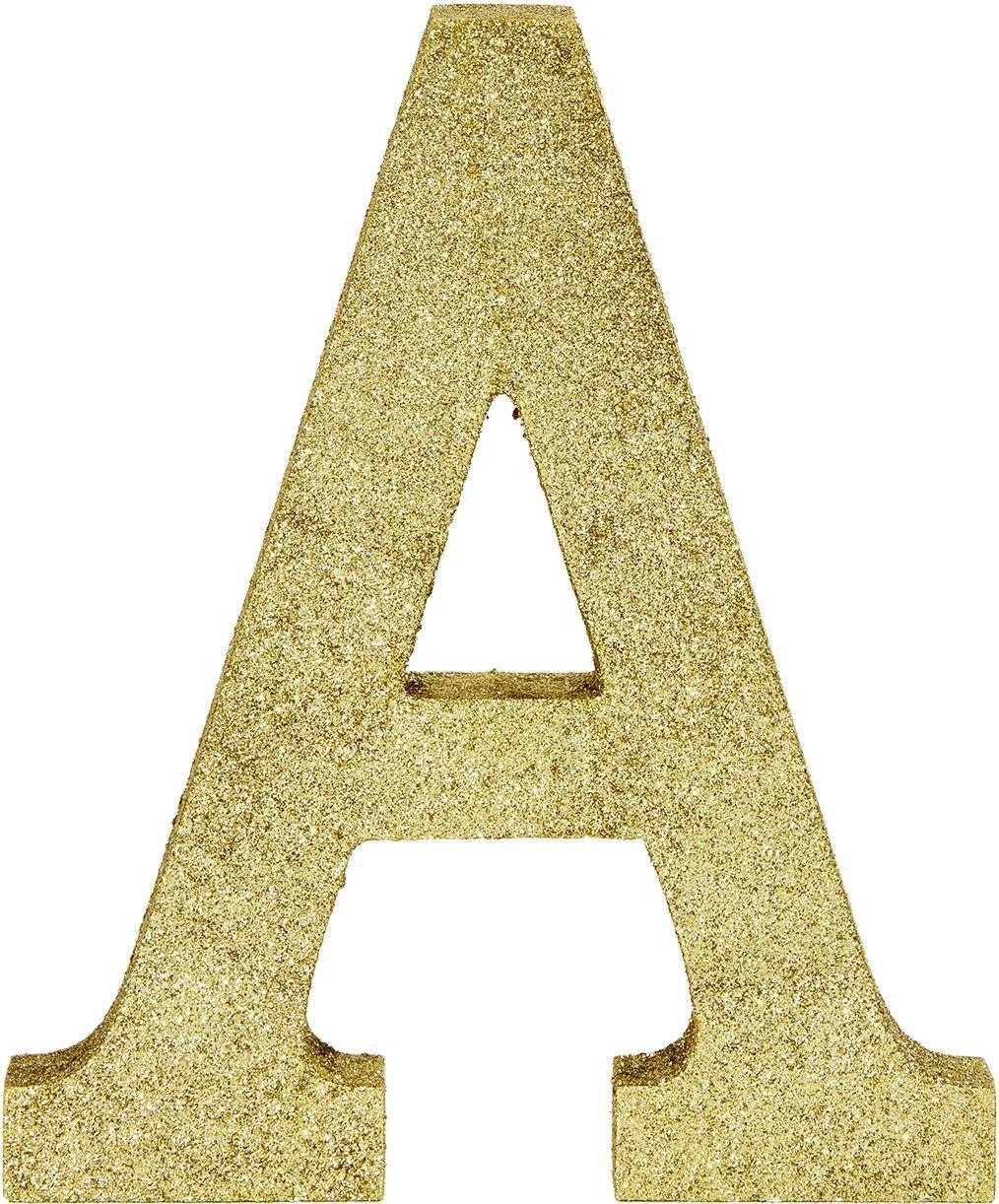 Glitter Gold Letter Z Sign
