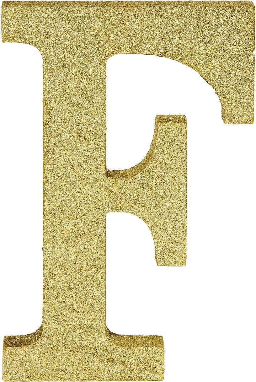 Gold Glitter Letter - A