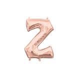 13in Air-Filled Rose Gold Letter Balloon (Z)