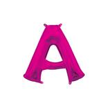 13in Air-Filled Bright Pink Letter Balloon (A)
