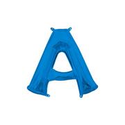 13in Air-Filled Blue Letter A-Z Balloons