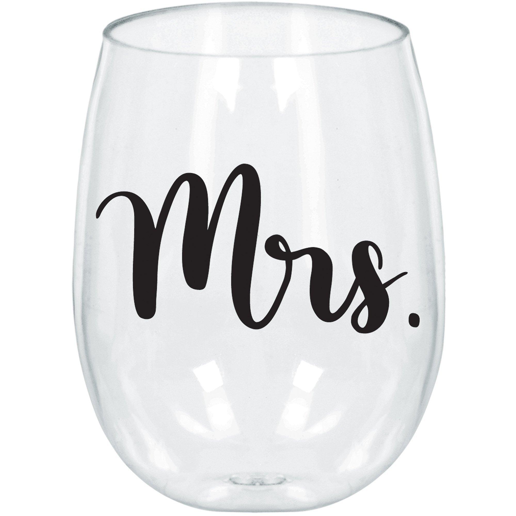  Stemless Wine Glass, 17.9oz - Wedding