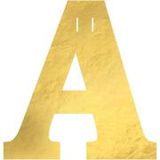 Metallic Gold Letter Cardstock Cutout, 6.25in x 4.5in - Create Your Own Banner