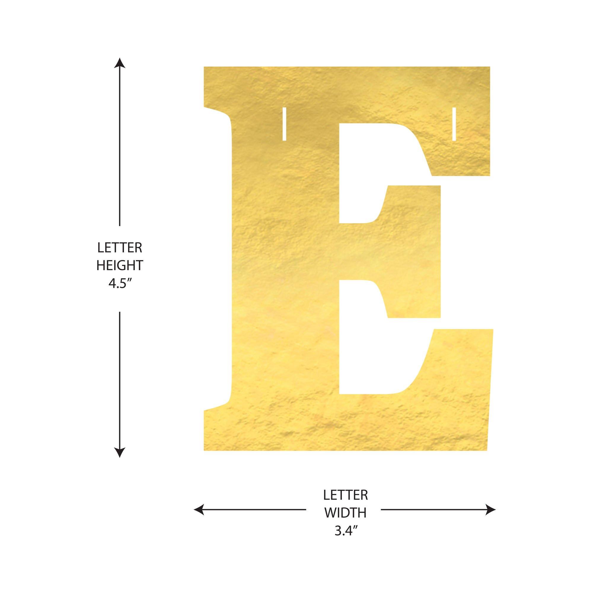 Metallic Gold Letter (N) Cardstock Cutout, 6.25in x 4.5in - Create