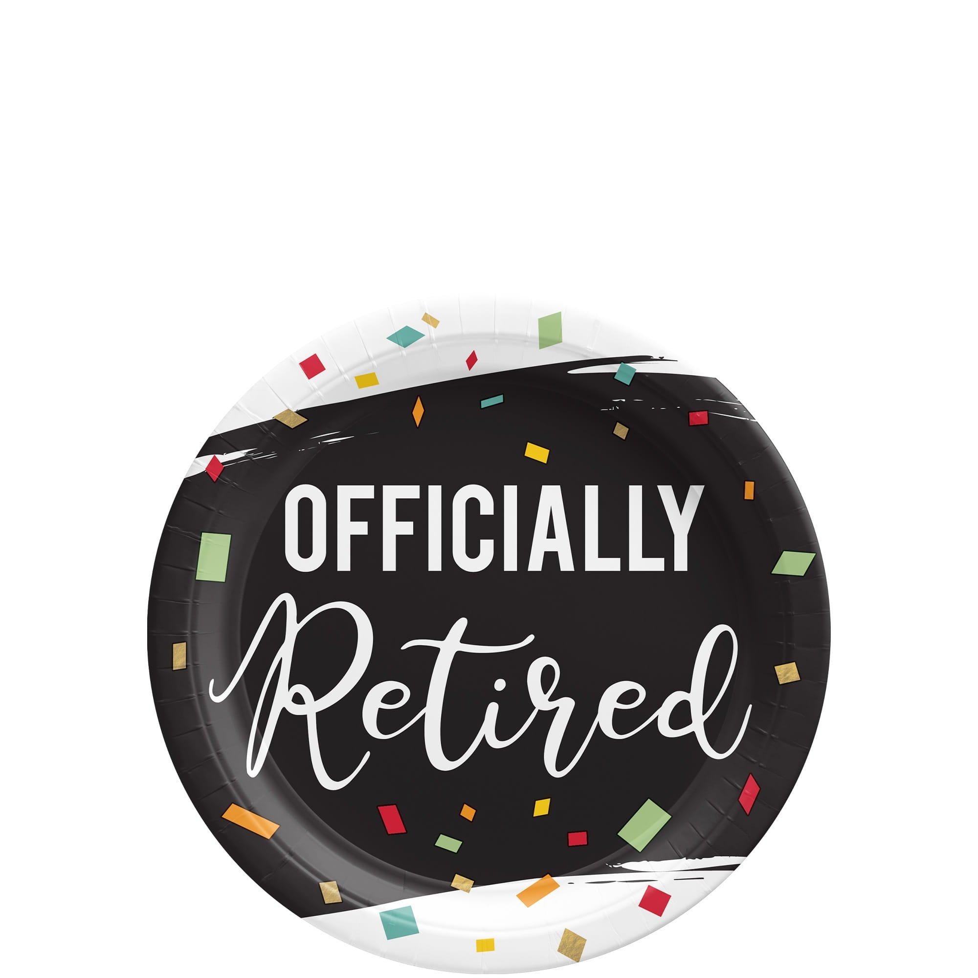 Officially Retired Paper Plate, 8ct