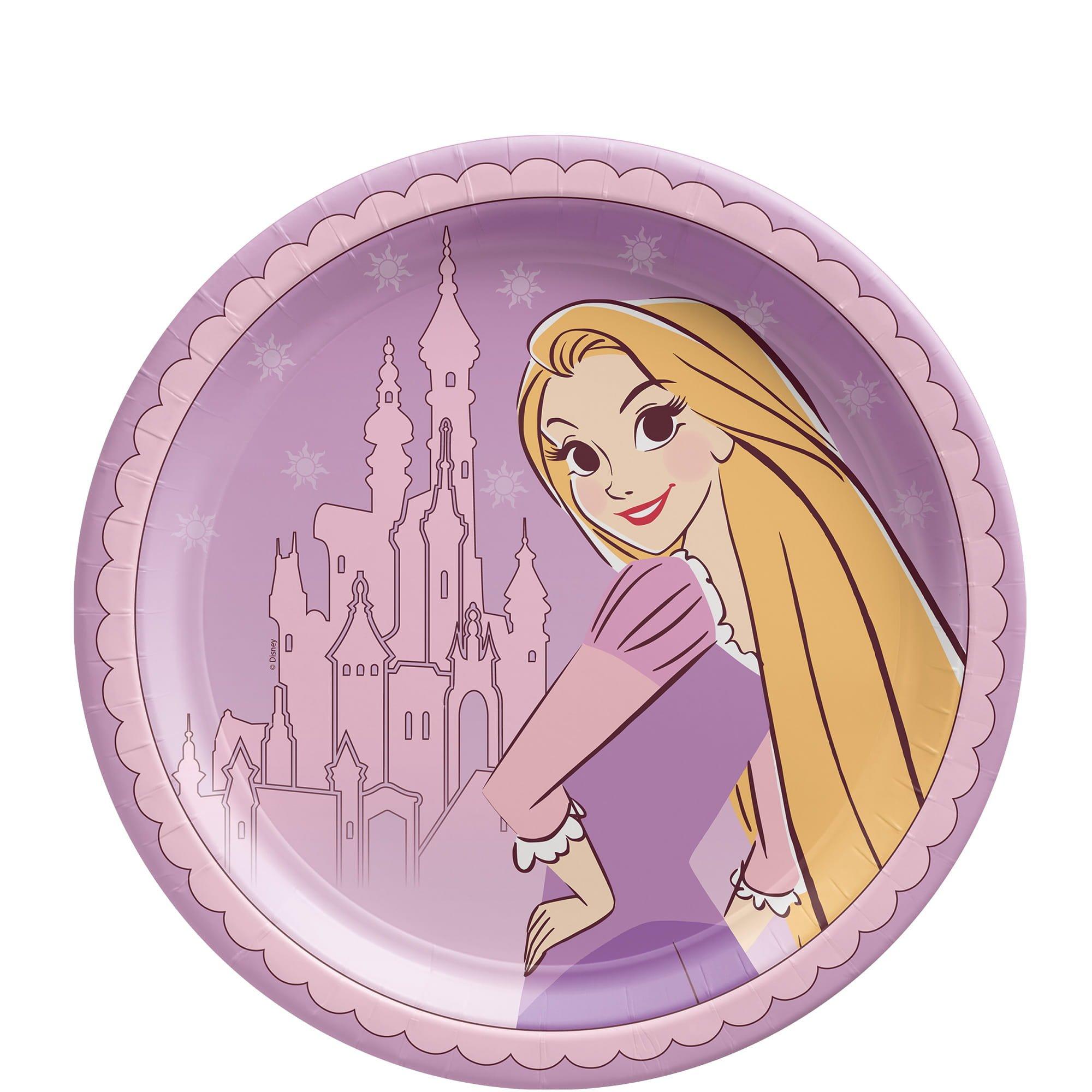 Disney Rapunzel Once Upon A Time Paper Lunch Plate, 8ct