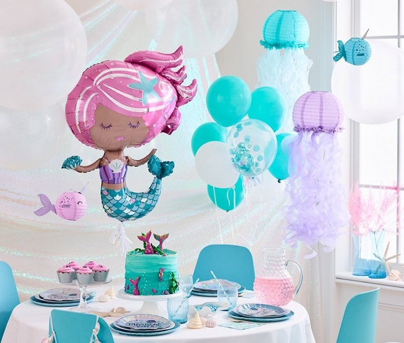 Mermaid Party Balloon Decorations - Sea Balloon Scene