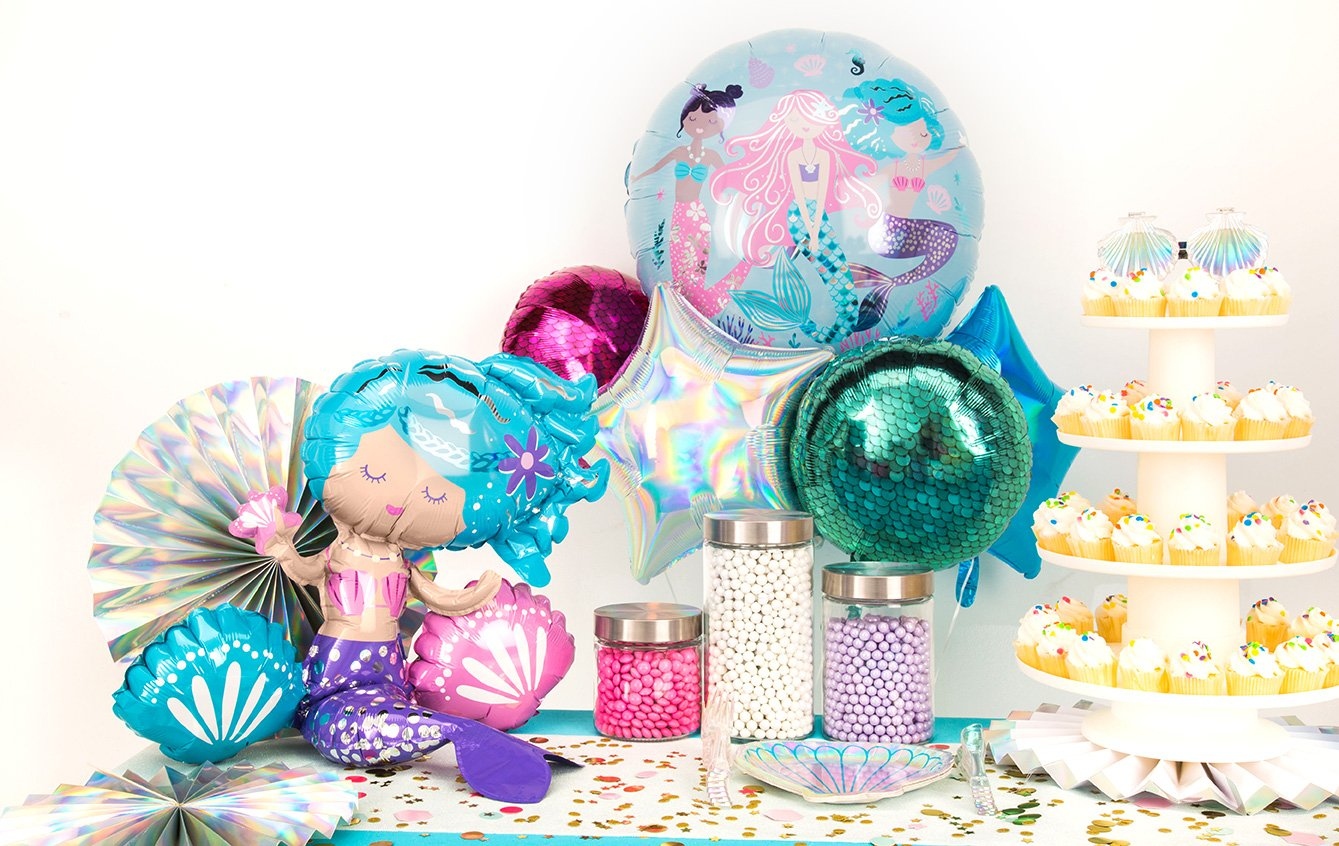 Mermaid iridescence balloons & decorations