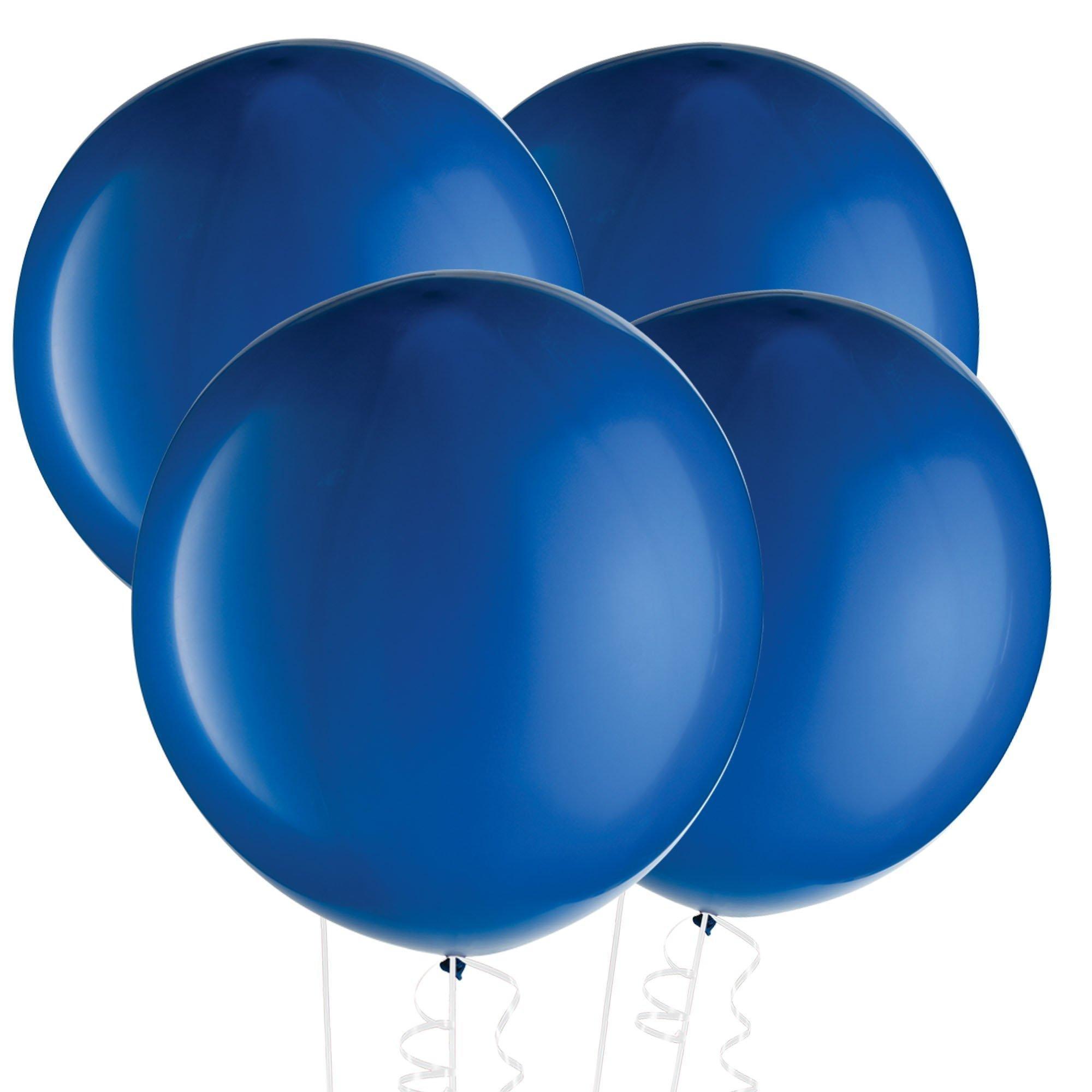 4ct, 24in, Royal Blue Latex Balloons