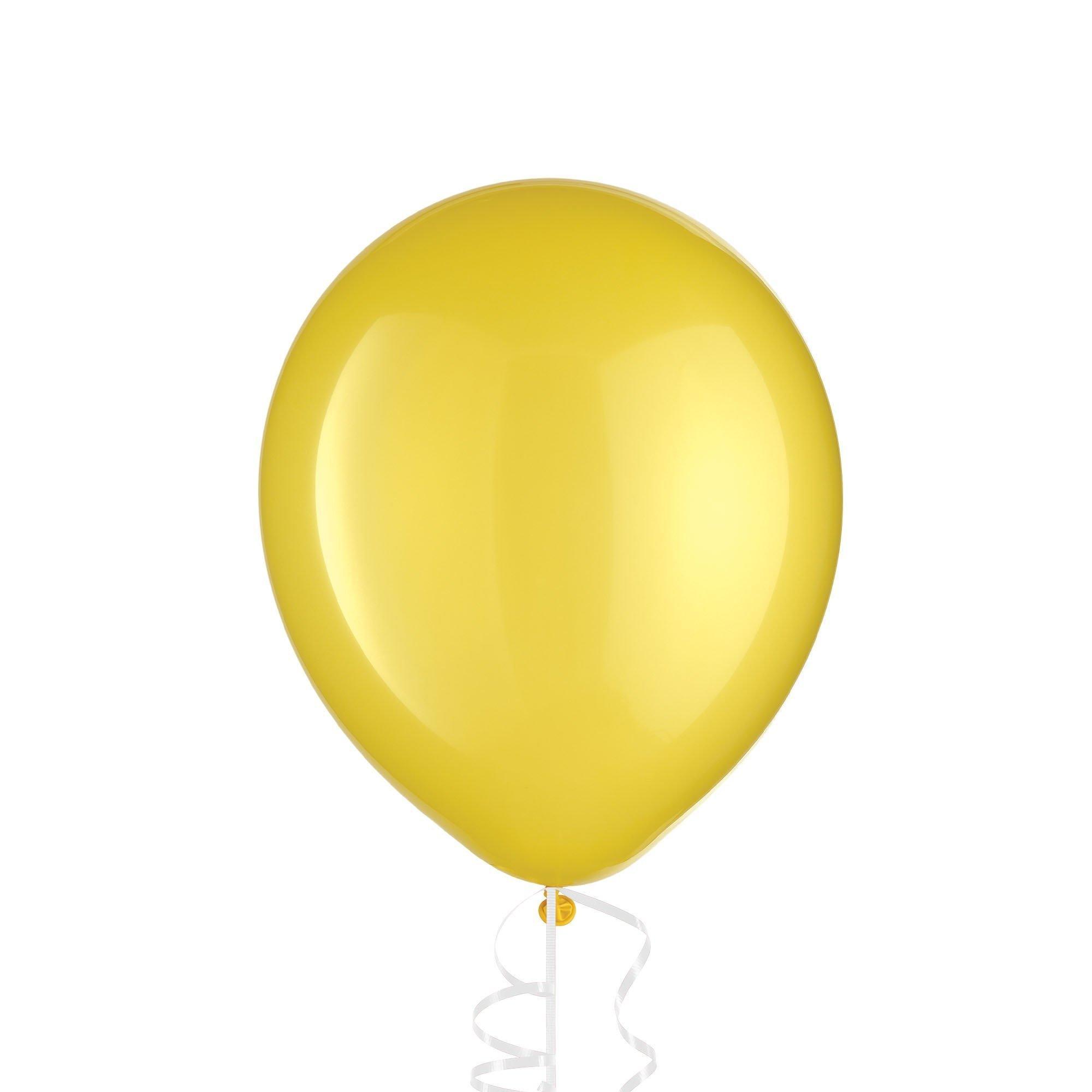 15ct, 12in, Yellow Latex Balloons